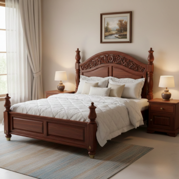 Queen Size Wooden Cot